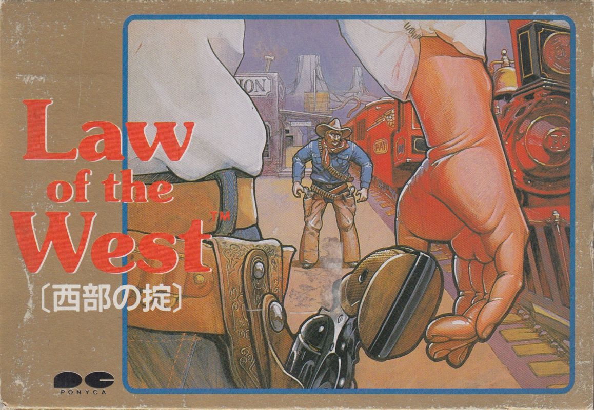 Law of the West box art for Famicom